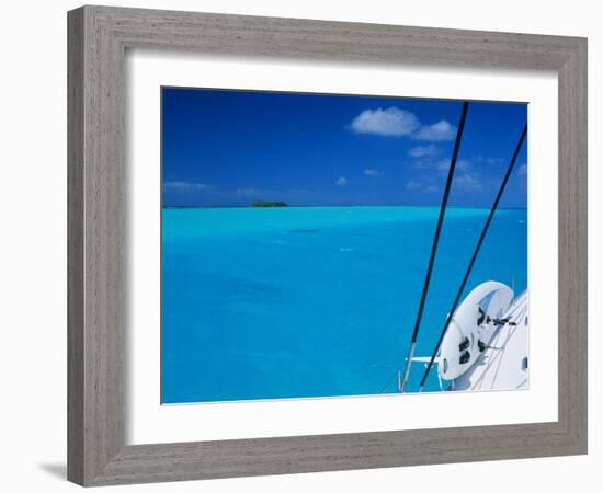 On Board 'Milena I', Lagoon 570, Society Islands Archipelago, French Polynesia-Bruno Barbier-Framed Photographic Print