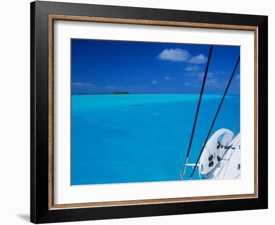 On Board 'Milena I', Lagoon 570, Society Islands Archipelago, French Polynesia-Bruno Barbier-Framed Photographic Print