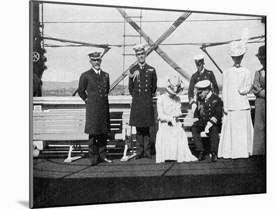 On Board the Royal Yacht Victoria and Albert Iii, Christiania (Osl), Norway, 1908-null-Mounted Giclee Print