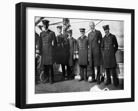 On Board the Royal Yacht Victoria and Albert Iii, Christiania (Osl), Norway, 1908-null-Framed Giclee Print