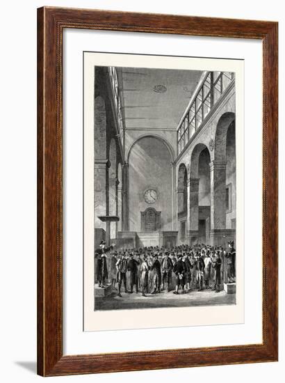 On Change 1800 London-null-Framed Giclee Print