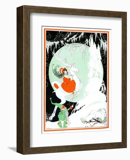 On Christmas Eve - Child Life-R. J. Appel-Framed Giclee Print