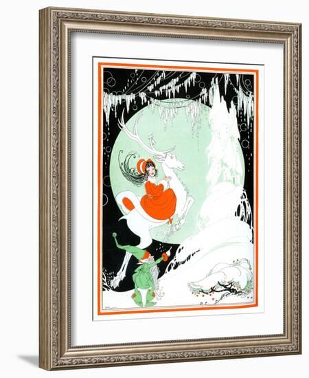 On Christmas Eve - Child Life-R. J. Appel-Framed Giclee Print