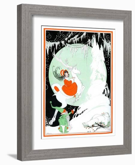 On Christmas Eve - Child Life-R. J. Appel-Framed Giclee Print