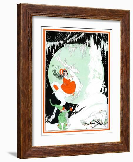 On Christmas Eve - Child Life-R. J. Appel-Framed Giclee Print