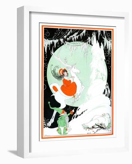 On Christmas Eve - Child Life-R. J. Appel-Framed Giclee Print