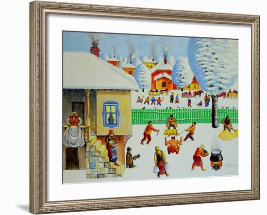 On Christmas Tree, 2006-Radi Nedelchev-Framed Giclee Print