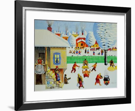 On Christmas Tree, 2006-Radi Nedelchev-Framed Giclee Print