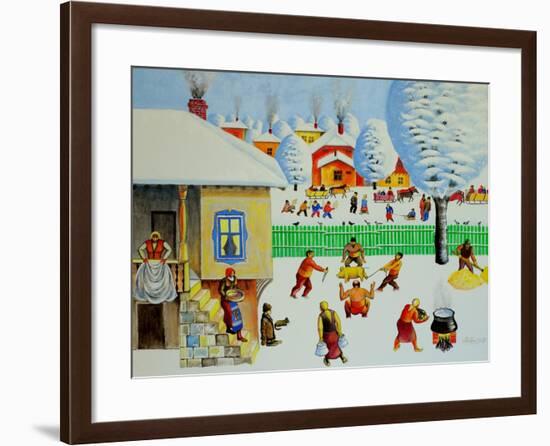 On Christmas Tree, 2006-Radi Nedelchev-Framed Giclee Print