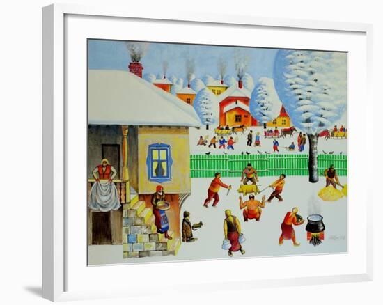 On Christmas Tree, 2006-Radi Nedelchev-Framed Giclee Print