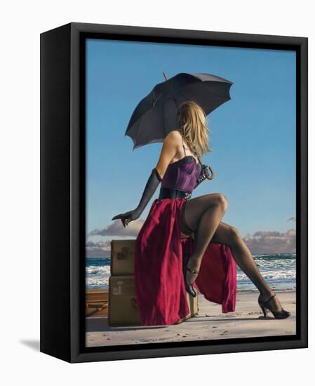 On Crescent Beach-Paul Kelley-Framed Stretched Canvas