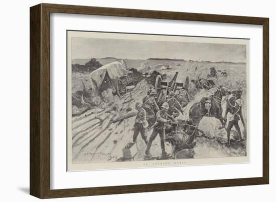 On Cronje's Heels-Henry Charles Seppings Wright-Framed Giclee Print