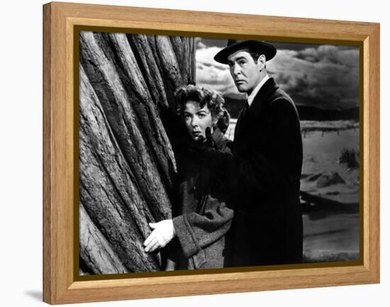 On Dangerous Ground, Ida Lupino, Robert Ryan, 1952-null-Framed Stretched Canvas