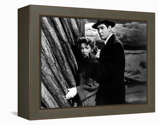 On Dangerous Ground, Ida Lupino, Robert Ryan, 1952-null-Framed Stretched Canvas