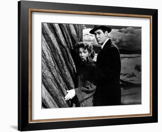On Dangerous Ground, Ida Lupino, Robert Ryan, 1952-null-Framed Photo