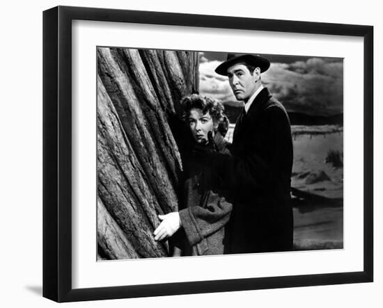 On Dangerous Ground, Ida Lupino, Robert Ryan, 1952-null-Framed Photo