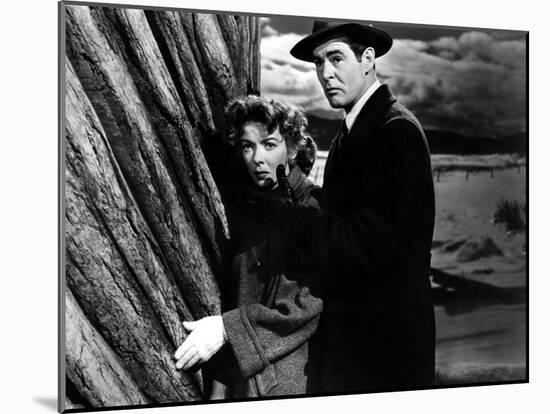 On Dangerous Ground, Ida Lupino, Robert Ryan, 1952-null-Mounted Photo