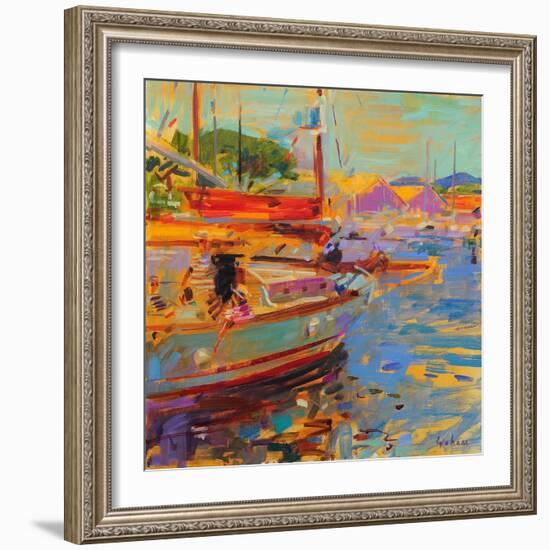 On Deck, Saint-Tropez-Peter Graham-Framed Giclee Print