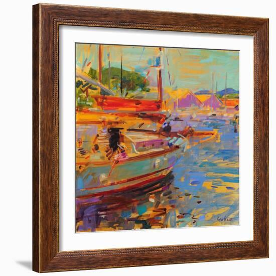 On Deck, Saint-Tropez-Peter Graham-Framed Giclee Print