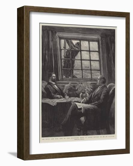 On Duty and Off, One of the Occasions When it Seems Better to Be an Officer-Joseph Nash-Framed Giclee Print