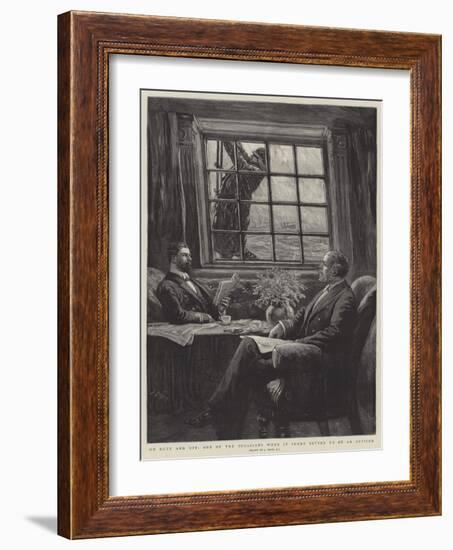 On Duty and Off, One of the Occasions When it Seems Better to Be an Officer-Joseph Nash-Framed Giclee Print