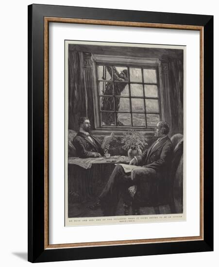 On Duty and Off, One of the Occasions When it Seems Better to Be an Officer-Joseph Nash-Framed Giclee Print