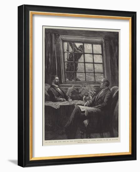 On Duty and Off, One of the Occasions When it Seems Better to Be an Officer-Joseph Nash-Framed Giclee Print