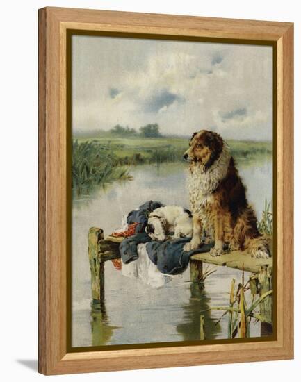 On Duty-Philip Eustace Stretton-Framed Premier Image Canvas