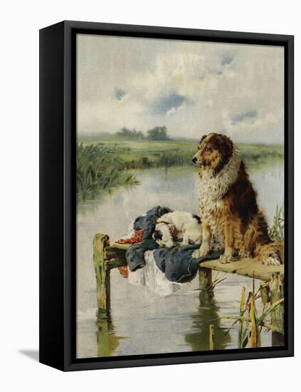 On Duty-Philip Eustace Stretton-Framed Premier Image Canvas