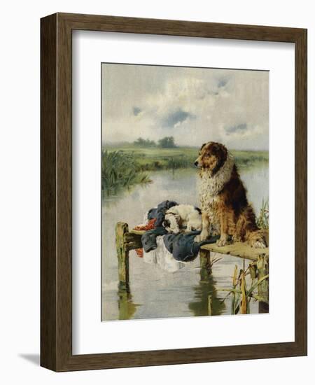 On Duty-Philip Eustace Stretton-Framed Giclee Print