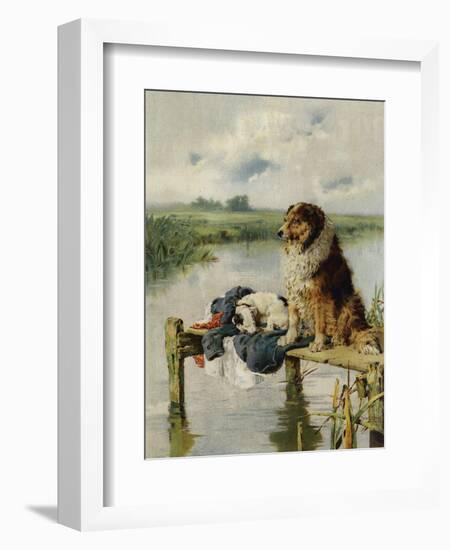 On Duty-Philip Eustace Stretton-Framed Giclee Print