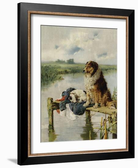 On Duty-Philip Eustace Stretton-Framed Giclee Print