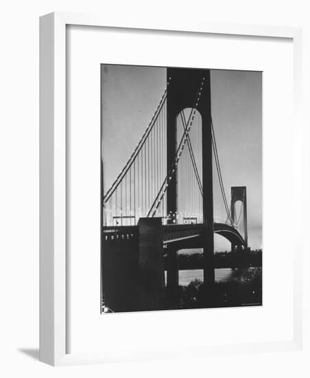 On Eve of Bridge Opening, Looking from Brooklyn to Staten Island-Dmitri Kessel-Framed Photographic Print