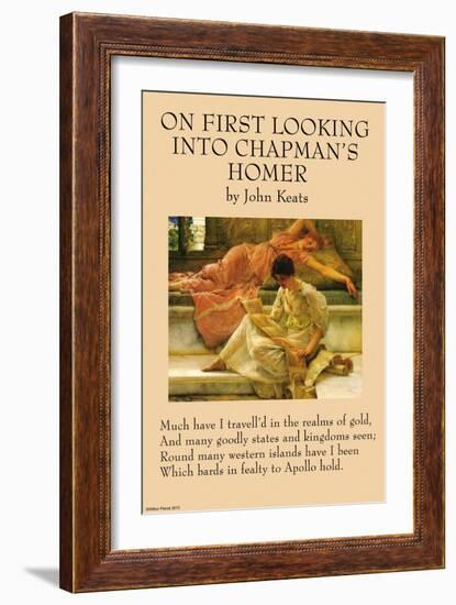 On First Looking Into Chapman's Homer-null-Framed Art Print