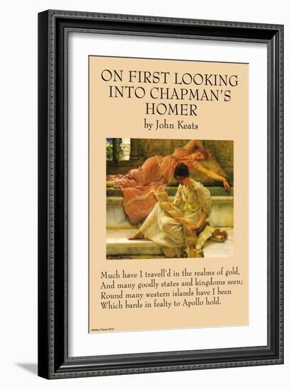 On First Looking Into Chapman's Homer-null-Framed Art Print