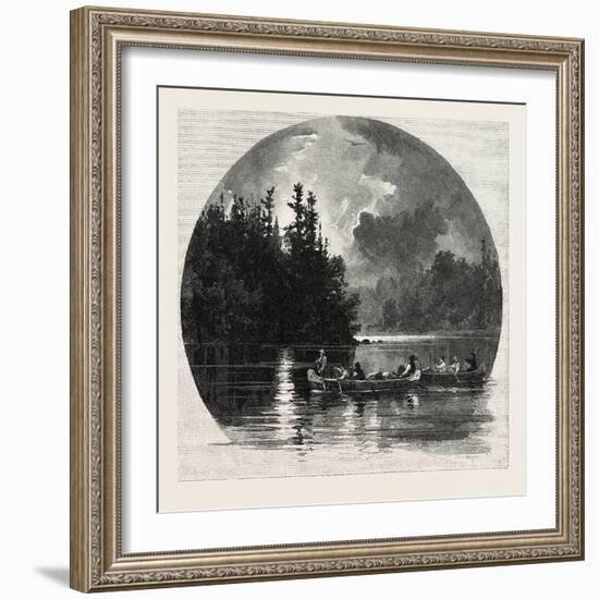 On French River, Canada, Nineteenth Century-null-Framed Giclee Print