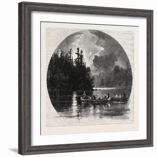 On French River, Canada, Nineteenth Century-null-Framed Giclee Print