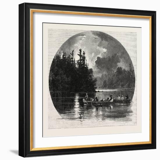 On French River, Canada, Nineteenth Century-null-Framed Giclee Print