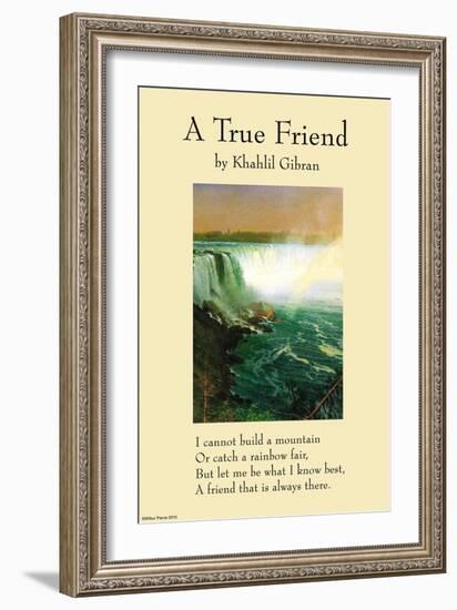 On Friendship - a True Friend From the Prophet-null-Framed Art Print