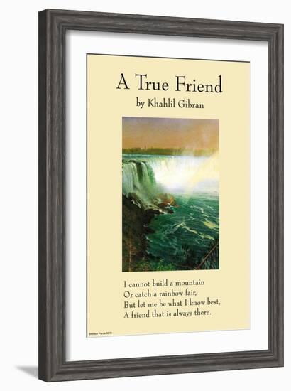 On Friendship - a True Friend From the Prophet-null-Framed Art Print