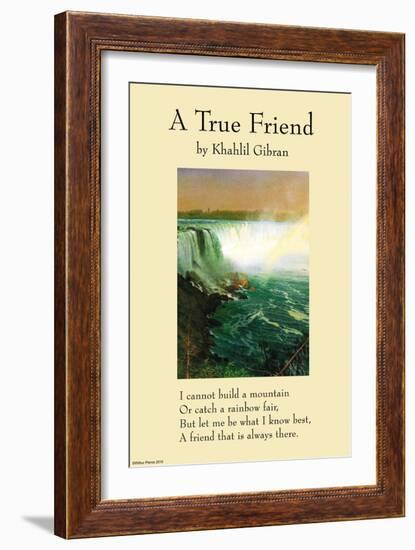 On Friendship - a True Friend From the Prophet-null-Framed Art Print