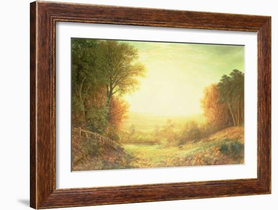 On Hampstead Heath in 1862 or When the Sun in Splendour Fades, 1862-John MacWhirter-Framed Giclee Print