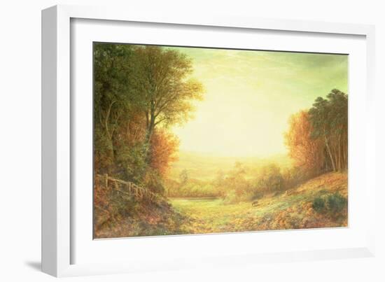 On Hampstead Heath in 1862 or When the Sun in Splendour Fades, 1862-John MacWhirter-Framed Giclee Print