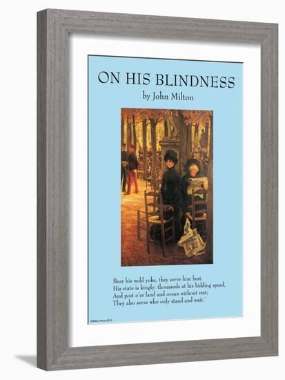 On His Blindness-null-Framed Art Print