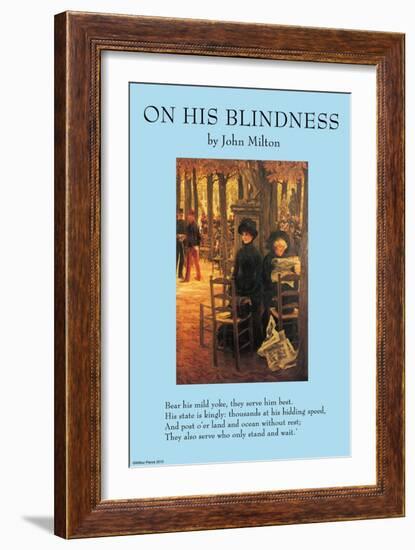 On His Blindness-null-Framed Art Print