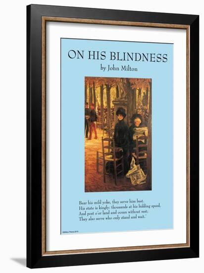 On His Blindness-null-Framed Art Print