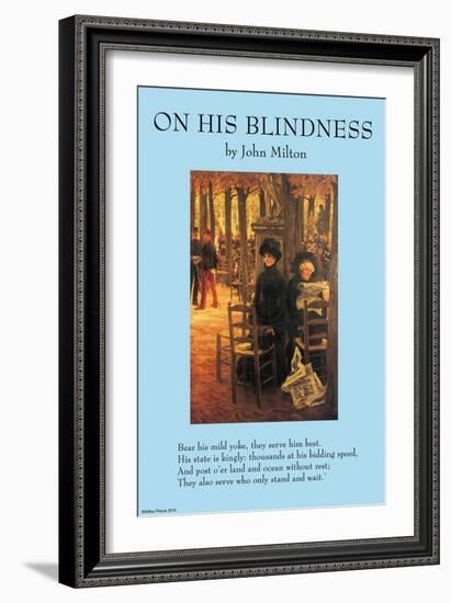 On His Blindness-null-Framed Art Print