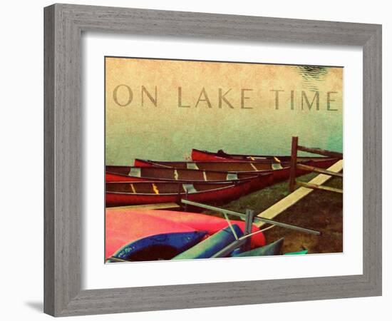On Lake Time-Nicholas Biscardi-Framed Art Print