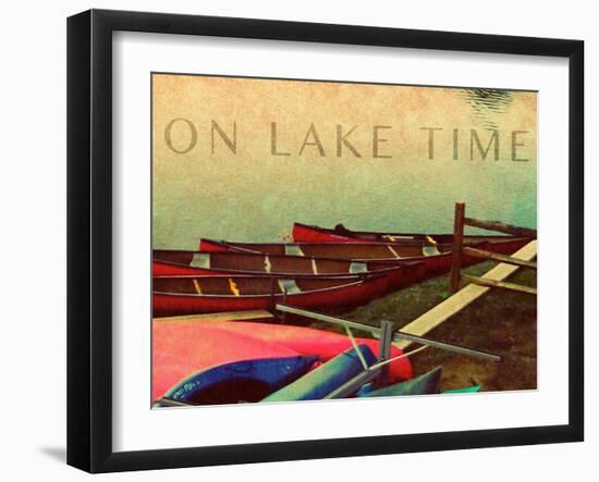 On Lake Time-Nicholas Biscardi-Framed Art Print