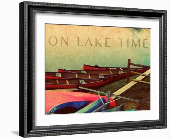 On Lake Time-Nicholas Biscardi-Framed Art Print